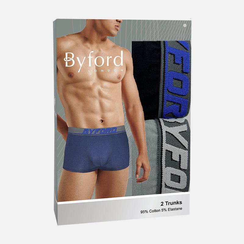 Byford 2pcs Men Trunks | Cotton Elastane | Inventive | BMX389012