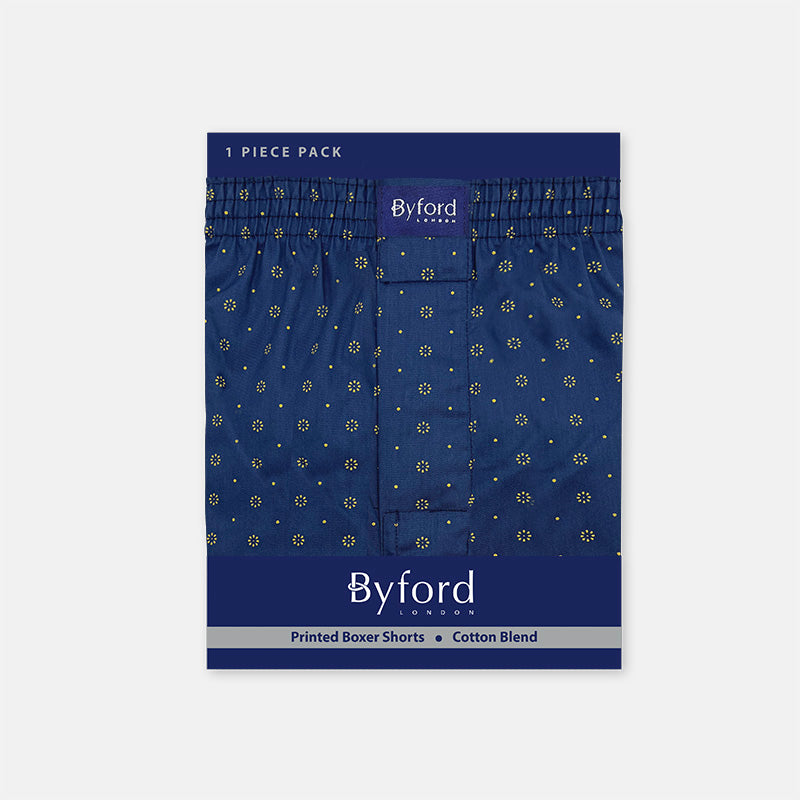 Byford 1pc Men's Printed Boxer Shorts | Cotton Blend | BMX429006AS1