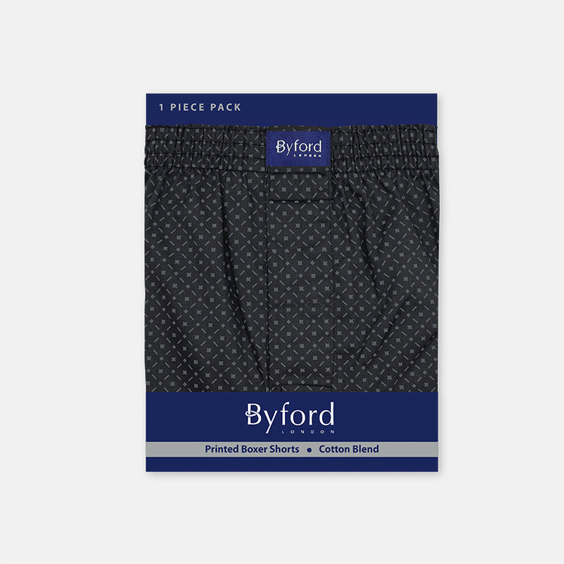 Byford 1pc Men's Printed Boxer Shorts | Cotton Blend | BMX429006AS1