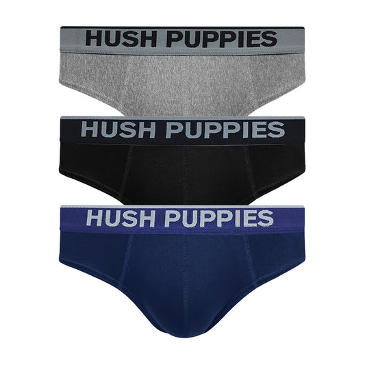 Hush Puppies 3pcs Men's Mini Briefs | Bamboo Elastane | HMB702178AS1
