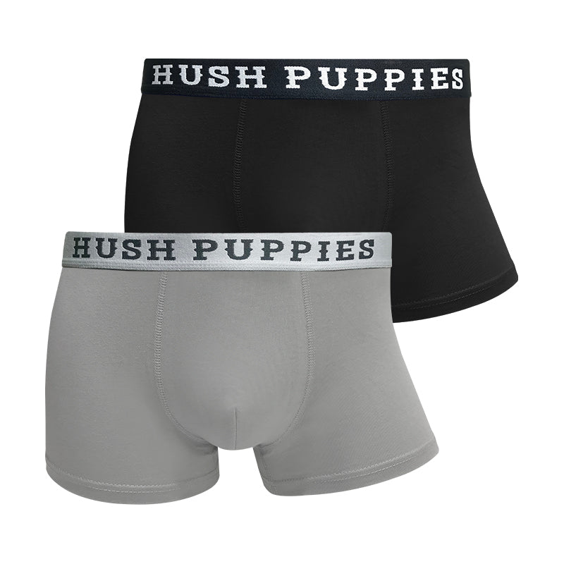 Hush Puppies 2pcs Men's Boxer Briefs | Cotton Elastane | HMX107725AS1