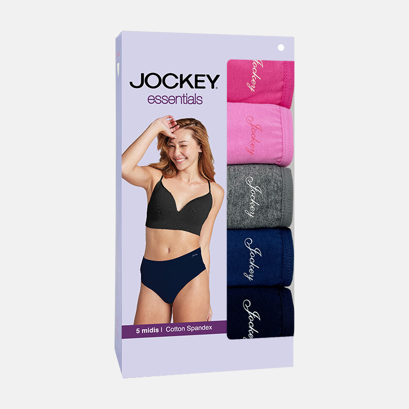 Buy Jockey JOCKEY® 5PCS LADIES' HIPSTER PANTIES COTTON SPANDEX JLU308620AS1  in Assorted Color 2024 Online