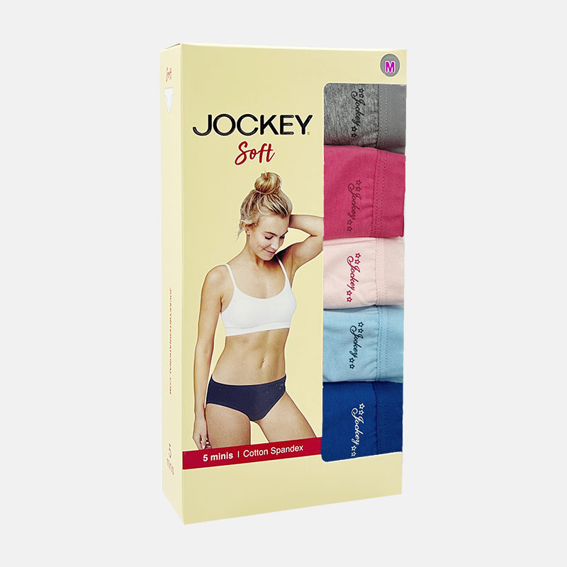 Jockey® Ladies 5pcs Mini Panties | Cotton Spandex | Soft | JLU308767AS1