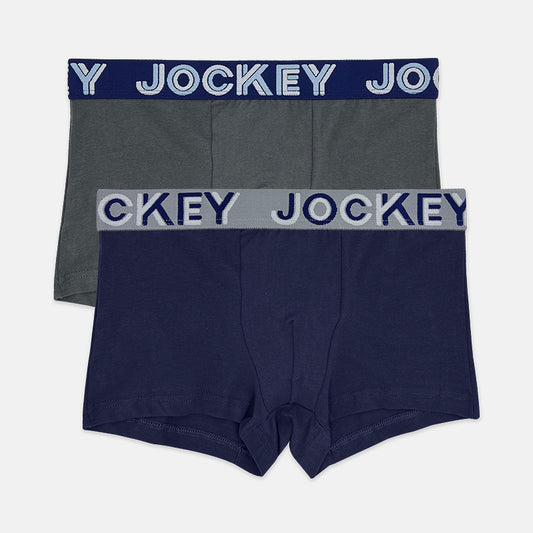 Jockey® 2pcs Men's Trunks | Cotton Elastane | Core | JMX338712AS1
