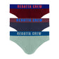 Regatta Crew 3pcs Men's Mini Briefs | Cotton Elastane | RMB238025AS1