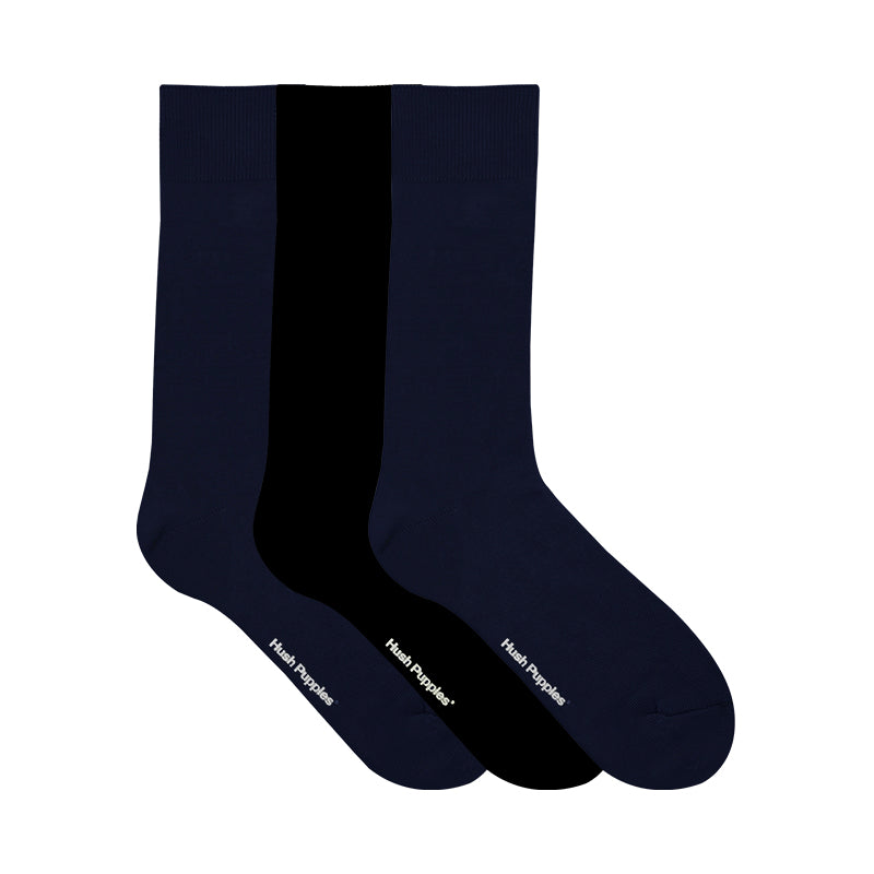 Hush Puppies 3prs Men's Full Length Socks | Cotton | 13133215146AS1