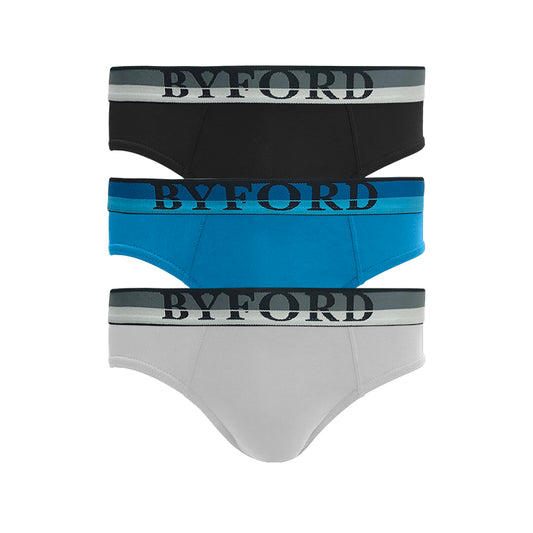 Byford 3pcs Men's Mini Briefs | Cotton Elastane | BMB107735AS1