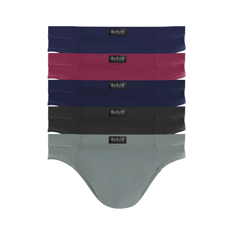 Byford 5pcs Men's Mini Briefs | Microfiber Bamboo Elastane | BMB157739AS1