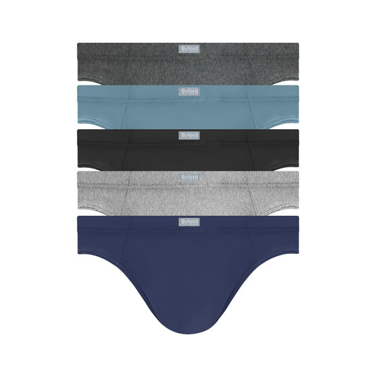 Byford 5pcs Men's Mini Briefs | Combed Cotton | BMB207993AS1