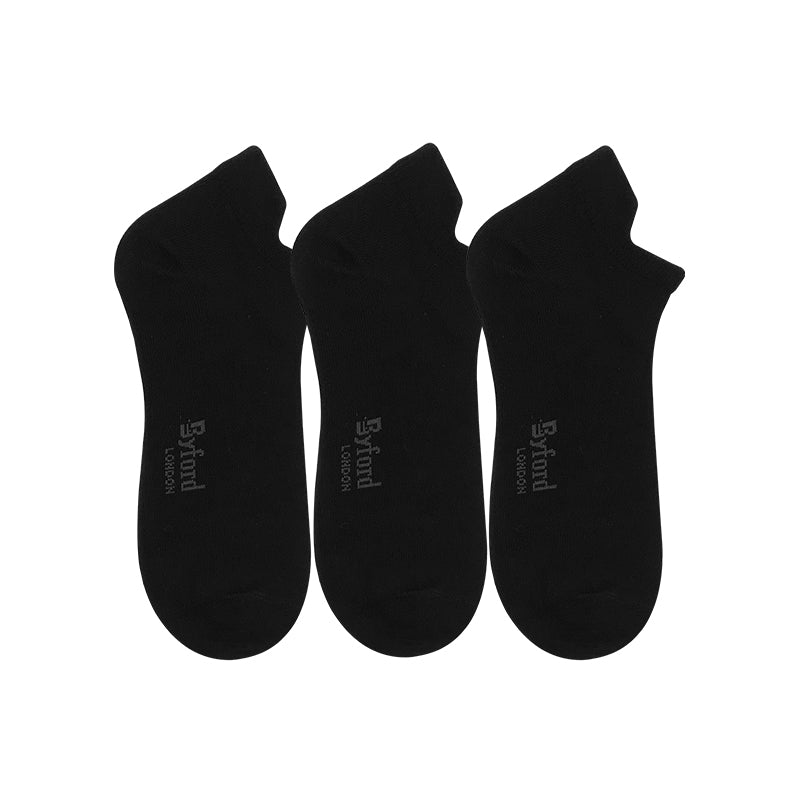 Byford 3prs Men's Ankle Socks | Cotton Elastane | BMS658995AS1