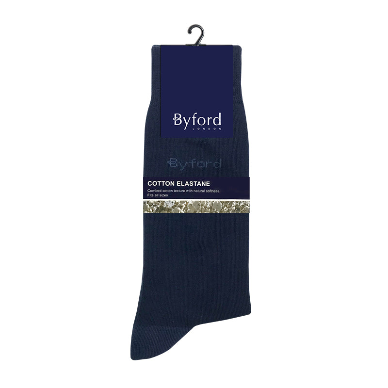 Byford 3prs Men's Full Length Socks | Cotton Elastane | BMS658996AS1