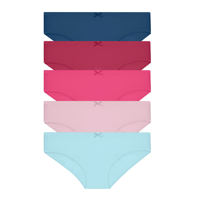 Hush Puppies 5pcs Ladies' Mini Panties | Cotton Spandex | Basic D | HLU008883AS1