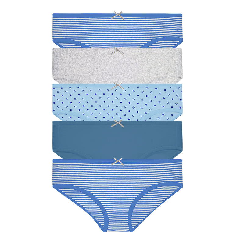 Hush Puppies 5pcs Ladies' Hipster Panties | Cotton Spandex | HLU278256AS1