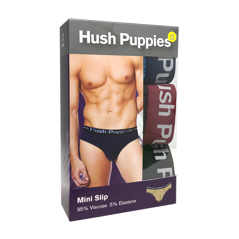 Hush Puppies 3pcs Men's Briefs | Viscose Elastane | Mini | HMB308465AS1