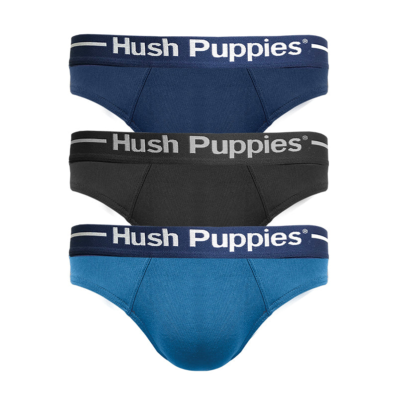 Hush Puppies 3pcs Men's Briefs | Viscose Elastane | Mini | HMB308465AS1