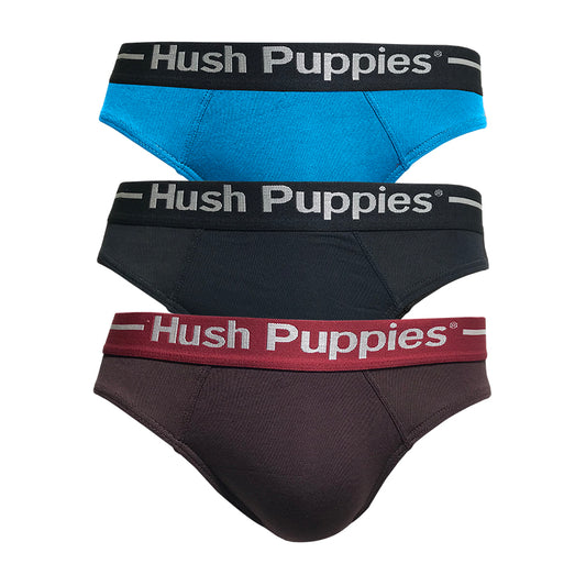 Hush Puppies 3pcs Men's Mini Briefs | Viscose Elastane | HMB308465AS1