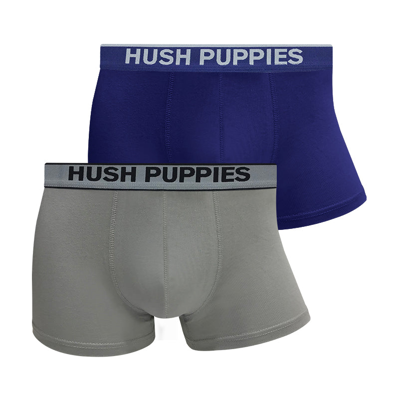Hush Puppies 2pcs Men's Boxer Briefs | Bamboo Elastane | HMX702179AS1