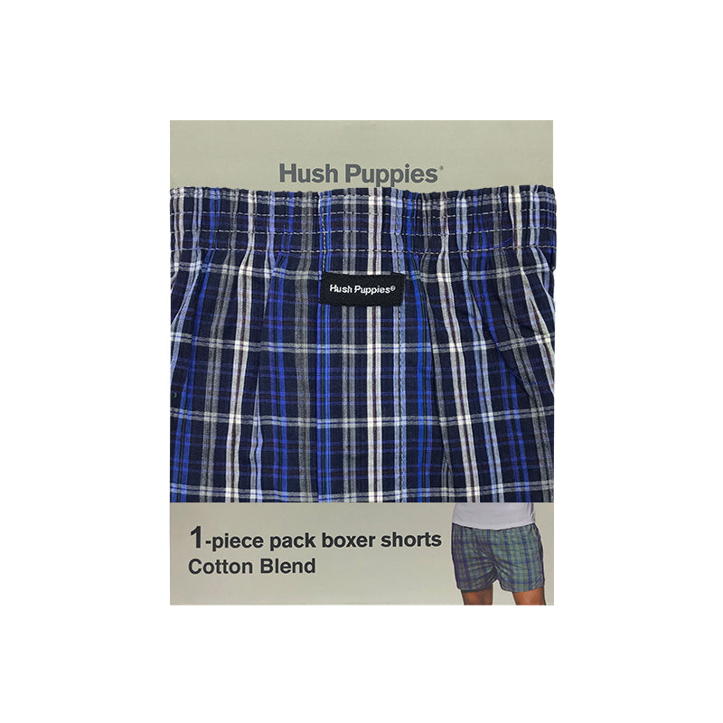 Hush Puppies 1pc Men's Woven Boxer Shorts | Cotton Blend | HMX807076AS1