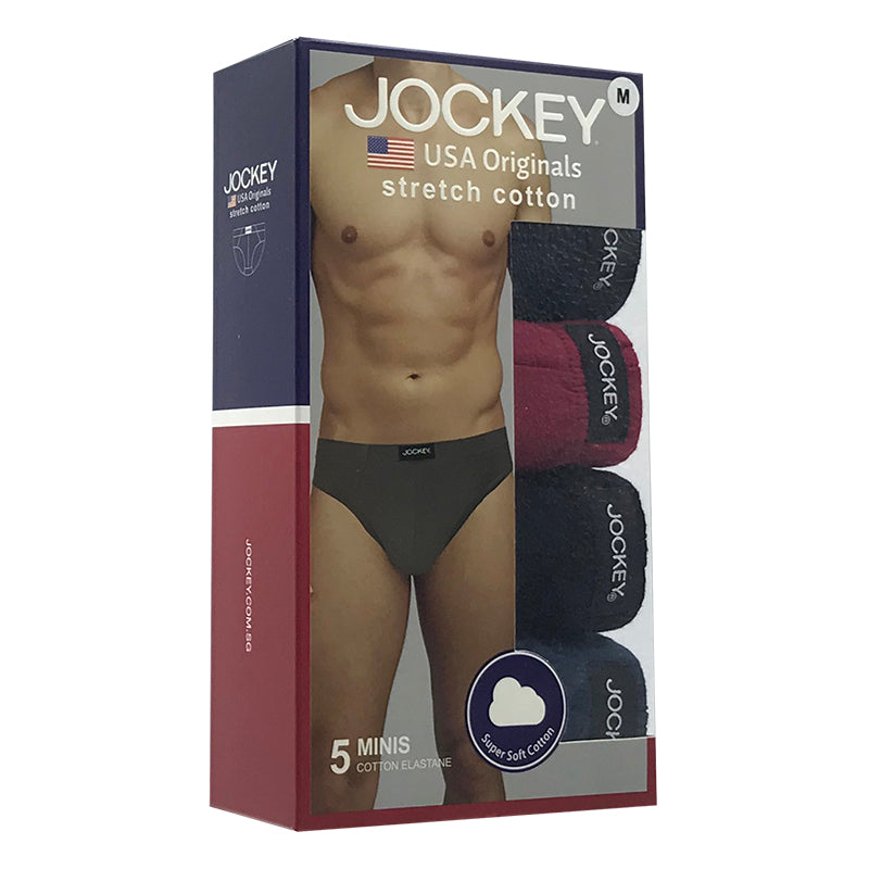 Jockey® 5pcs Men's Briefs | Cotton Elastane | Mini JMB157743AS1