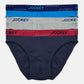 Jockey® 3pcs Men's Hipster Briefs | Cotton Elastane | JMB958471AS1