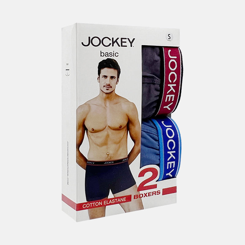 Jockey® 2pcs Men's Basic Long Trunk | Cotton Elastane | JMX958470AS1