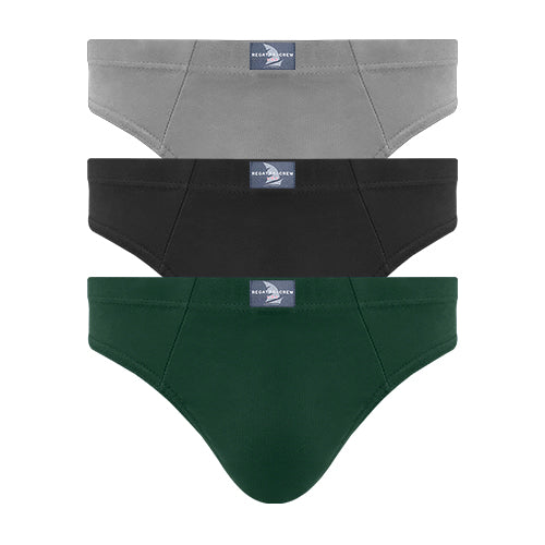 Regatta Crew 3pcs Men's Mini Briefs | Bamboo Elastane | RMB238021AS1