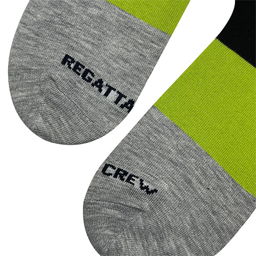 Regatta Crew 3prs Men's Ankle Socks - Colour Bar | Cotton Elastane | RMS237996AS1